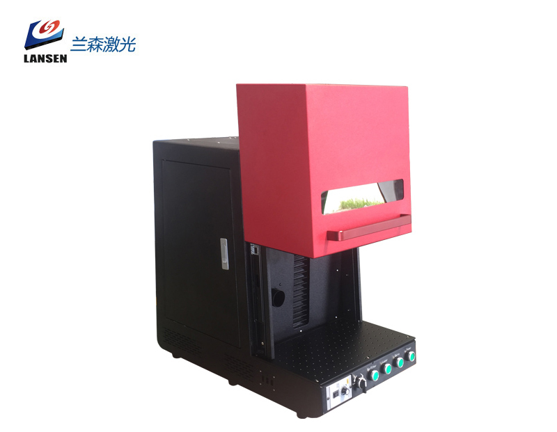 Lansen New Fiber Laser Marking machine with enclosed mini cabinet