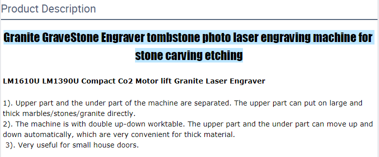 LM1390U Upwards Motorized Laser Engraving machine