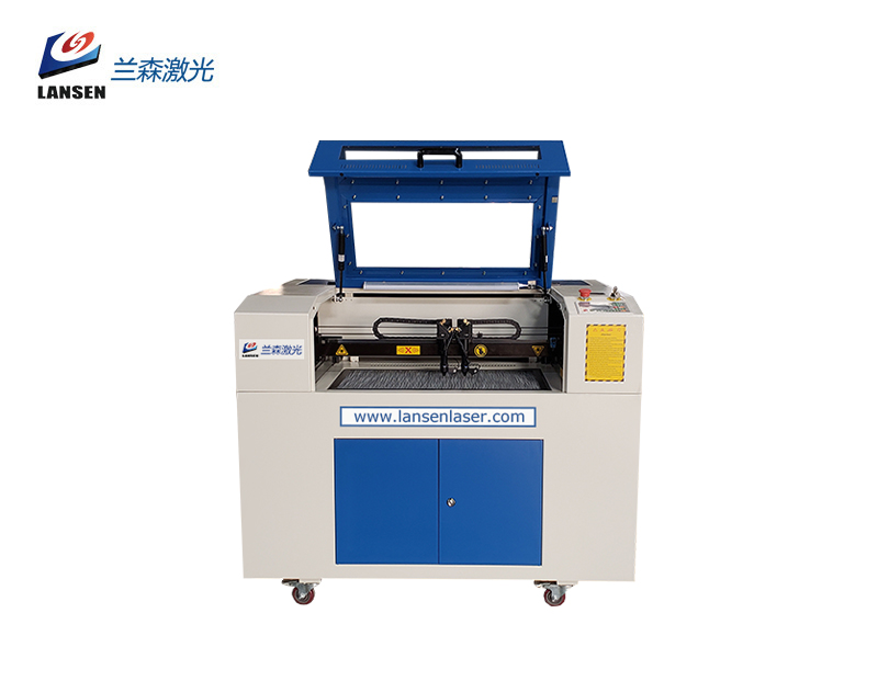 LN4060 CO2 Laser and Fiber Laser in One  Double headed Laser Engraving Cutting and Marking Machine 