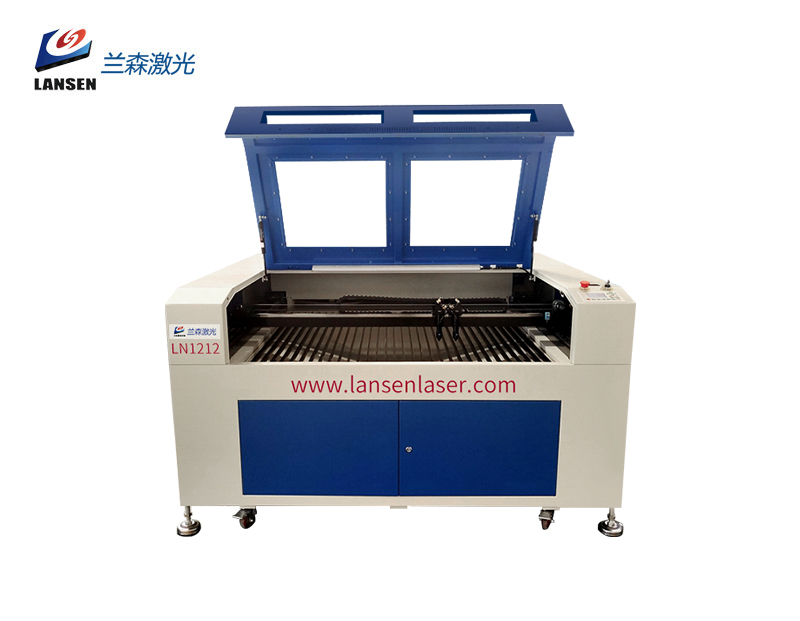LFC1212 CO2 Laser and Fiber Laser in One Double headed Laser Engraving Cutting and Marking Machine